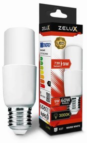 Zelux Led Bright Stick Izzó E27 9W T37 3000K