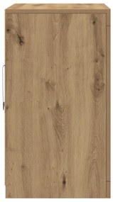 LED világítással ellátott oldalszekrények 2 db Kézműves tölgy 41x37x67 cm