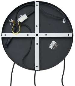 Hotel Chic függőlámpa fekete, arany és zöld üveggel, 3-lámpás - Zuzanna