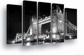 Vászonkép 150x100 Tower Bridge London éjszaka építészet város Temze