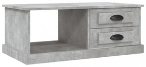 betonszürke szerelt fa dohányzóasztal 90 x 50 x 35 cm