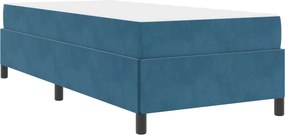 vidaXL Ágykeret matracmal Sötét kék 80 x 200 cm szövet