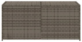 szürke polyrattan kerti tárolóláda 283 L