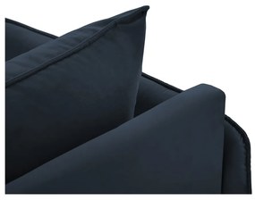 Sötétkék bársony heverő (bal oldali) Vienna – Cosmopolitan Design