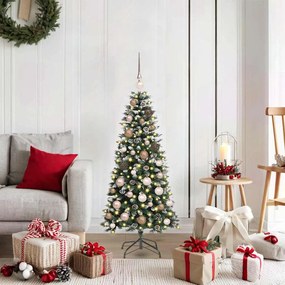 Mű karácsonyfa LED -es lámpákkal Zöld 120 cm PVC