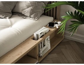 Borovi fenyő franciaágy ágyráccsal 180x200 cm Ziggy – Karup Design