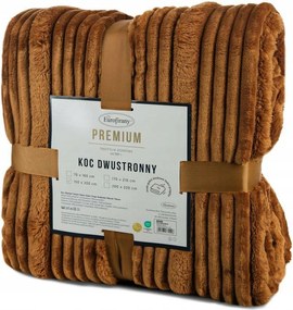 Extrudált takaró 200x220 Eurofirany Nina mézes Ajándék Flano 3D hatás