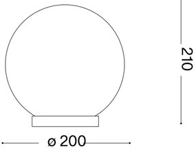 Ideal Lux - Asztali lámpa MAPA 1xE27/60W/230V fehér