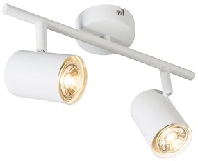 Modern spotlámpa fehér, 2 db WiFi GU10 izzóval, állítható - Jeana