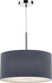 DAR LIGHTING ZAR1039 ZARAGOZA Ernyős Függesztett Lámpa Szürke E27 IP20