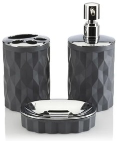 Fürdőszobai készlet REINA 5 db antracit/króm