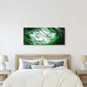 Zöld absztrakt kép (120x50 cm)