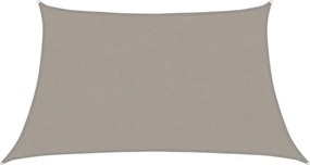 vidaXL világosszürke trapéz alakú HDPE napvitorla 160 g/m² 3/4 x 2 m