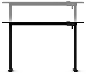 Elektromosan állítható magasságú íróasztal ülő-/állómunkához 120x60 cm fekete Levano Control+