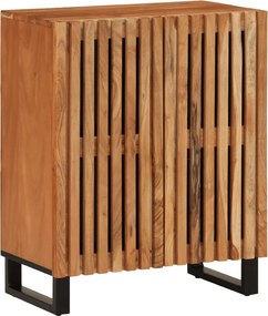 vidaXL tömör akácfa tálalószekrény 60 x 34 x 75 cm