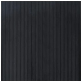 négyszögletű fekete bambusz szőnyeg 100 x 100 cm