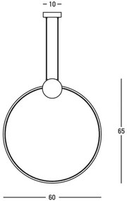 Zambelis 23095 - LED Dimmelhető csillár zsinóron LED/24W/230V 3000K fekete