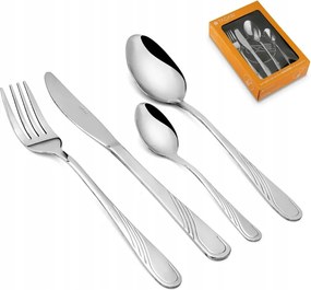 Rozsdamentes evőeszköz szett Amazon 24 részes 6 személyes