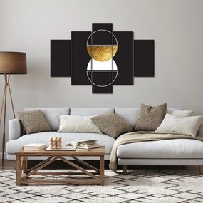 Kép - Absztrakció arany és fekete N⁰2 (150x105 cm)