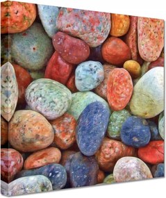 Vászonkép 60x60 Színes kövek