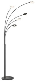 Fekete LED dimmelhető állólámpa (magasság 225 cm) Dent – Fischer &amp; Honsel