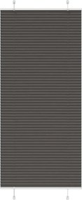 vidaXL pliszírozott redőny fekete 95x200 cm szövetszélesség 94,4 cm