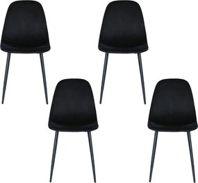 Avenberg RIVA Étkezőszék szett - 4db, fekete