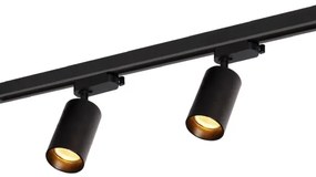 Spotlámpa sínrendszerrel PIPE 4xGU10/10W/230V fekete