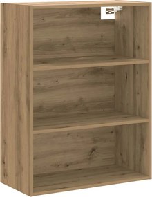 vidaXL Függesztett fali szekrény kézműves tölgy 69,5x32,5x90 cm
