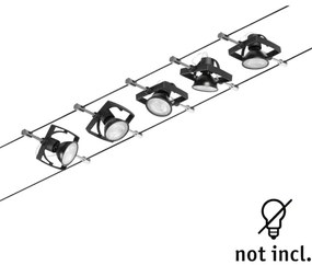 Paulmann 94434 - 5x GU5,3/10W MAC spotlámpa 230V fekete készlet