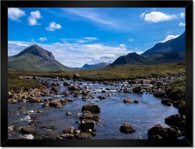 Poszterek keretben 40x30 Kő folyó a hegyekben