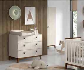 Bézs pelenkázó asztal pelenkázó feltéttel 98,5x94x57 cm Sezane – Vipack