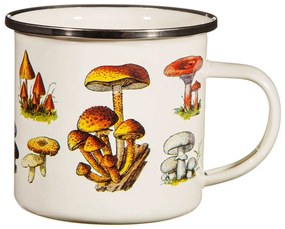 Krémszínű zománcozott gyerek bögre Vintage Mushroom - Sass &amp; Belle