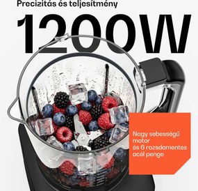 Klarstein Velaire konyhai robotgép turmixgéppel dagasztáshoz, habveréshez és gyümölcslé készítéshez 1200 W 2 l konyhai robotgép/ turmixgép 1,75 l