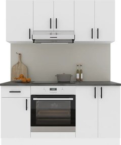 Karo V6 konyhabútor 28 mm-es Thermo munkalappal, Fehér, 160 cm