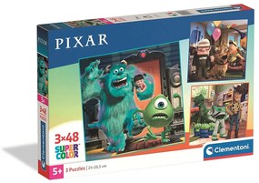 Disney Classics Pixar 3x48 db-os puzzle Clementoni