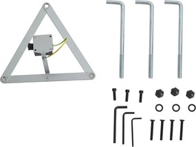 Klasszikus kültéri lámpás fekete arannyal 200 cm 3-lámpás IP44 - Daphne
