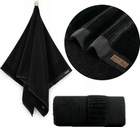 Törölköző Porto 100x150 Fekete 600 g/m2 Prémium Kollekció Zwoltex