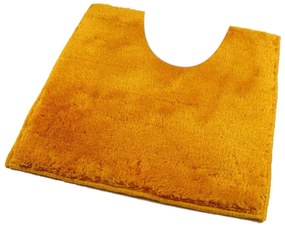 Fürdőszoba-szőnyeg UNI COLOR Sárga - Sárga / 50 x 50 cm WC kagyló elé, kivágással