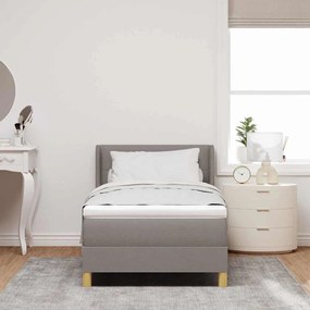 Rugós Ágy matracmal fejtámlával Tópszínű 100 x 200 cm szövet