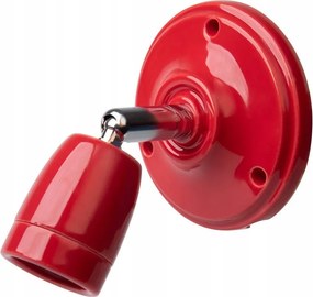 Kerámia Porcelán Fali Lámpa Állítható Retro Fali Mennyezeti Piros