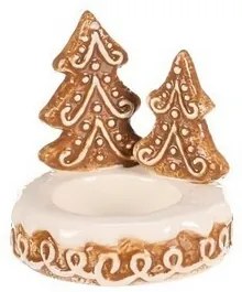 Kerámia mézeskalács gyertyatartó Fa tea gyertya