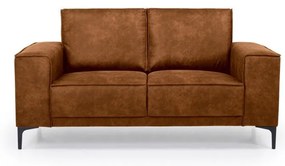Konyakbarna bőrutánzat kanapé 164 cm Copenhagen – Scandic