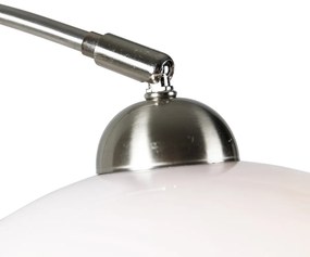 Okos fali ívlámpa acél fehér búrával, WiFi G125-tel - Bow