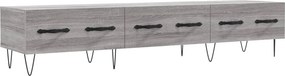 vidaXL szürke sonoma színű szerelt fa TV-szekrény 150x36x50 cm