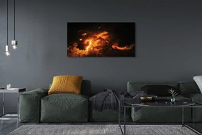 Canvas képek tűz sárkány 125x50 cm