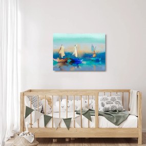 Üveg kép - Tájképfestészet, festészet (70x50 cm)