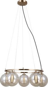 Italux modern függeszték molite borostyán arany itxpnd-1098-5r-hb