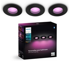 Philips Philips-KÉSZLET 3x LED RGBW Dimmelhető fürdőszobai lámpa Hue XAMENTO 1xGU10/4,2W IP44 P6195