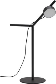 Fekete fém LED dimmelhető asztali lámpa (magasság 61,5 cm) Orey – Kave Home